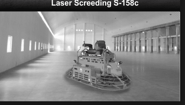 Ride-on trowel finishing on factory floor